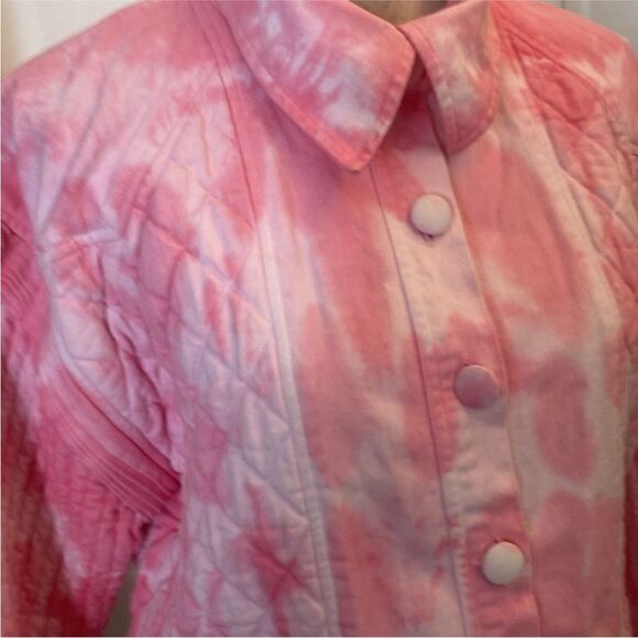 Loveshackfancy Pink Tie-Dye Quilted Jacket, M - Picture 7 of 13